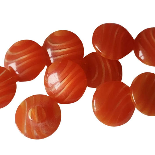 2個セット　フランスのヴィンテージボタン　ラウンド型　アクリル製