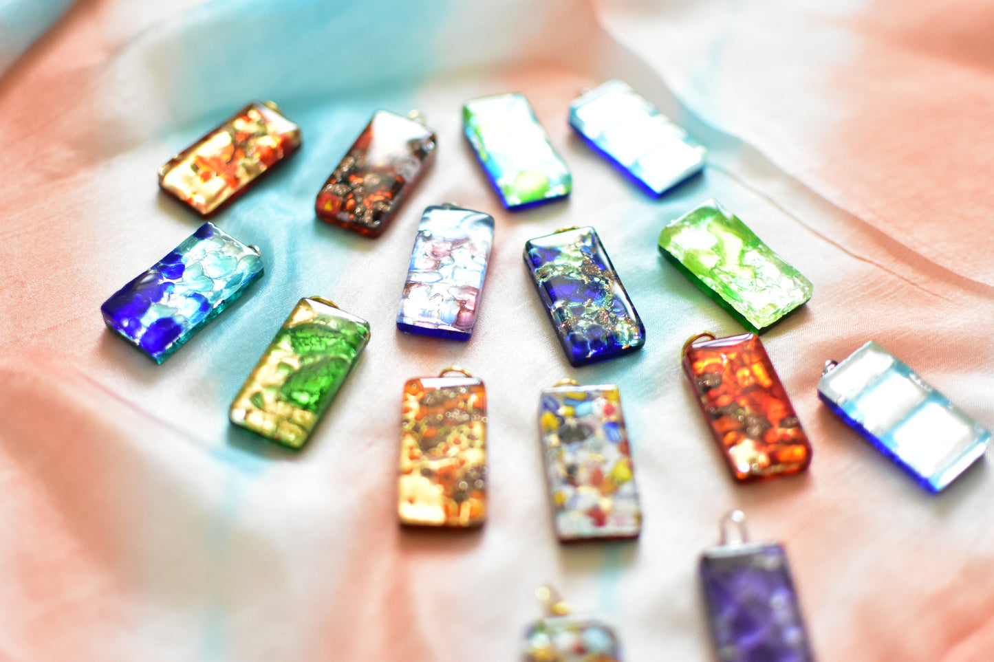 ベネチアンガラス　ペンダントトップ　ガラスペンダント　