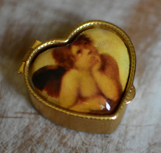 天使のピルケース　ミニ小物入れ　フィレンツェからの贈り物