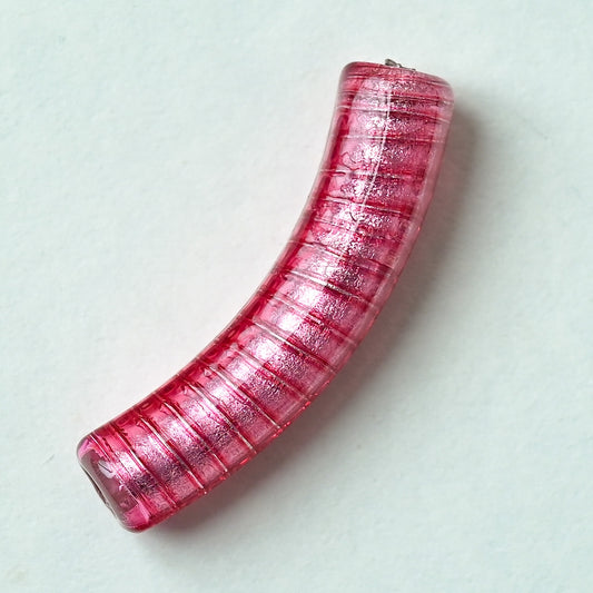 ベネチアンガラスのチューブ型ビーズ　3.5cm