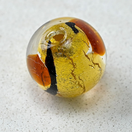 ベネチアンガラスビーズ　14 ㎜　ミロ　丸形　マリーノ