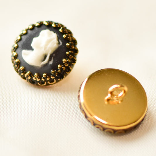 カメオ風カボションボタン　日本製