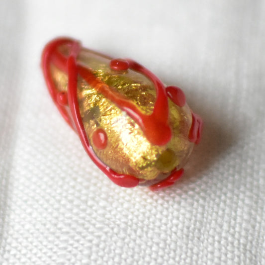 ベネチアンガラスビーズ　しずく型ビーズ　