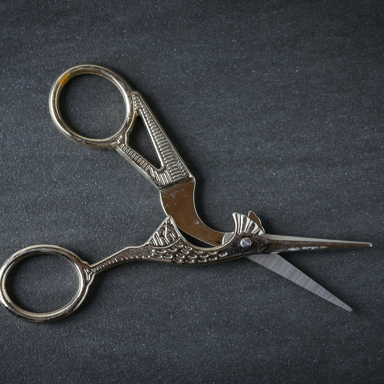 真鍮のハサミ　鳥の形 　ウズベキスタン工芸品　ブハラのハサミ