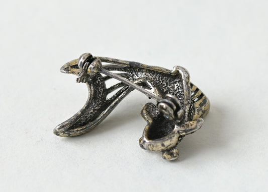 【ヴィンテージ・ソ連】金魚モチーフのブローチ／東ヨーロッパ製／2.5×2cm