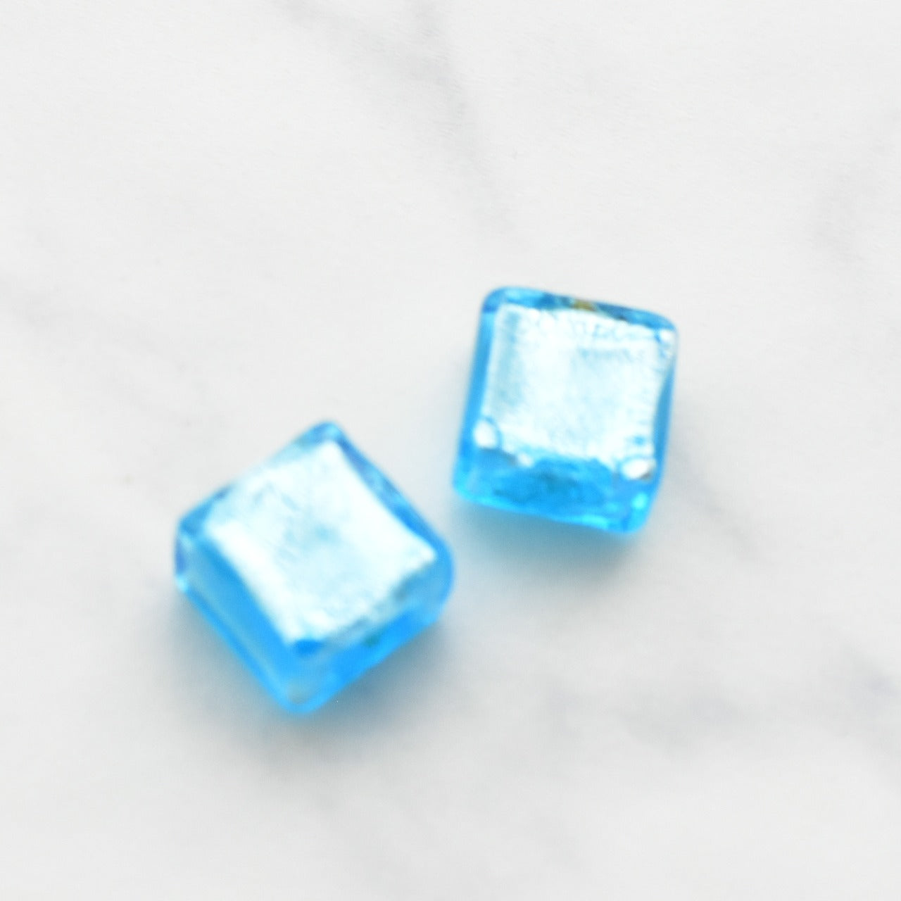 ベネチアンガラスビーズ　スクエア　10ミリ