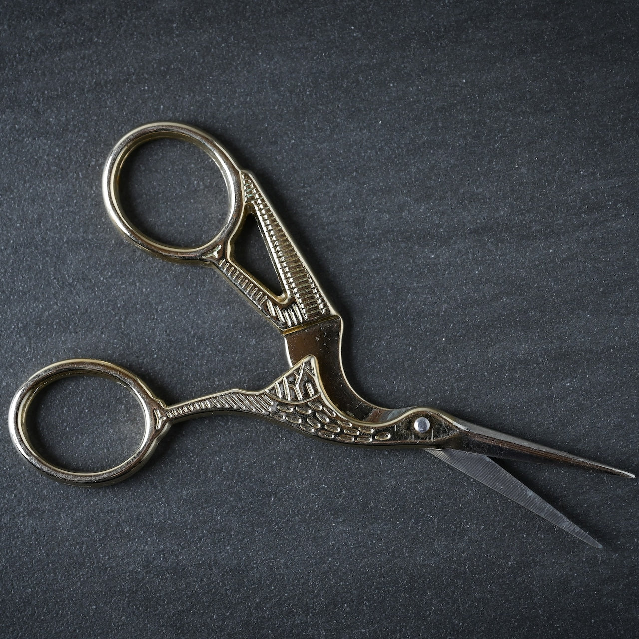 真鍮のハサミ　鳥の形 　ウズベキスタン工芸品　ブハラのハサミ