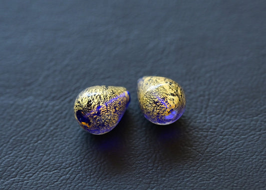 ベネチアンガラスビーズ　カドーロ　しずく型ビーズ　15ミリ