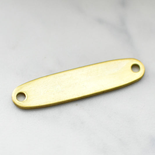 真鍮のタグ　両穴　日本製