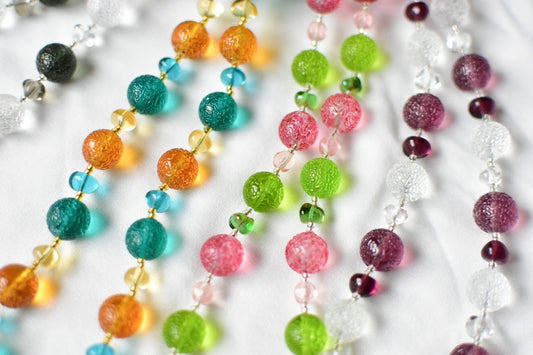 キャンディネックレス　ベネチアンビーズ　レア　パーツ取りにおすすめ　お得