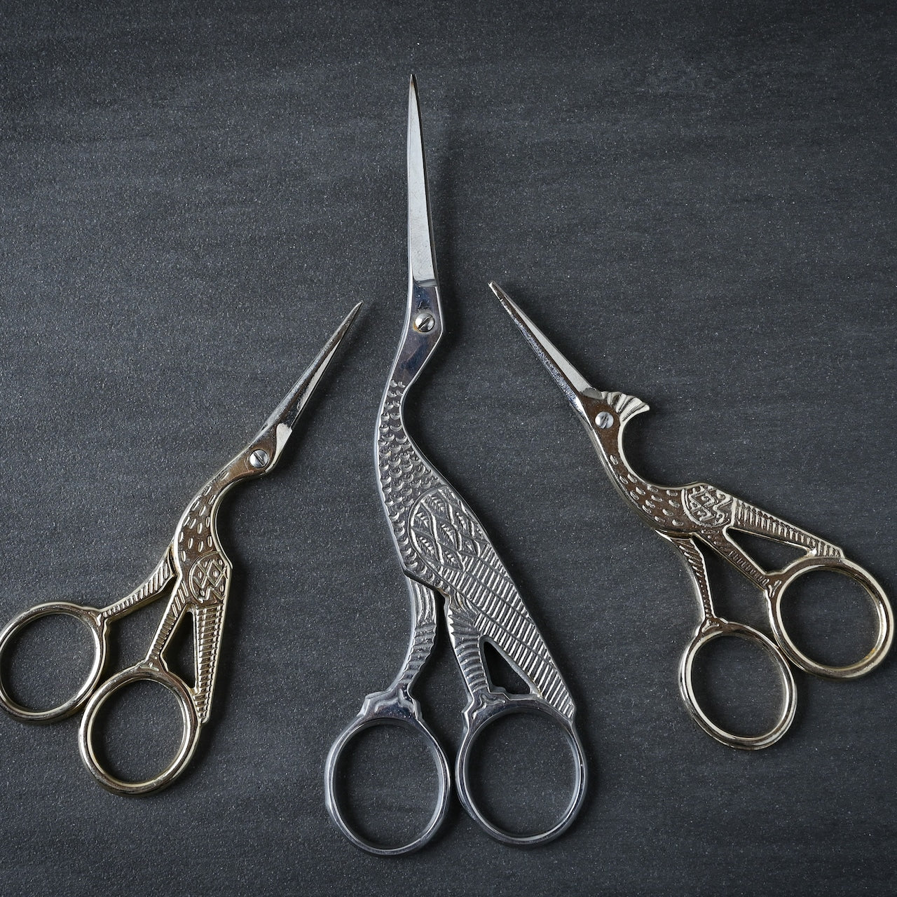 真鍮のハサミ　鳥の形 　ウズベキスタン工芸品　ブハラのハサミ