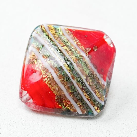 大きめベネチアンガラスビーズ　ひし形